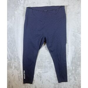 Peloton Leggings Womens 2X Blue Animal Print Ankle Yoga‎ Workout Plus Size